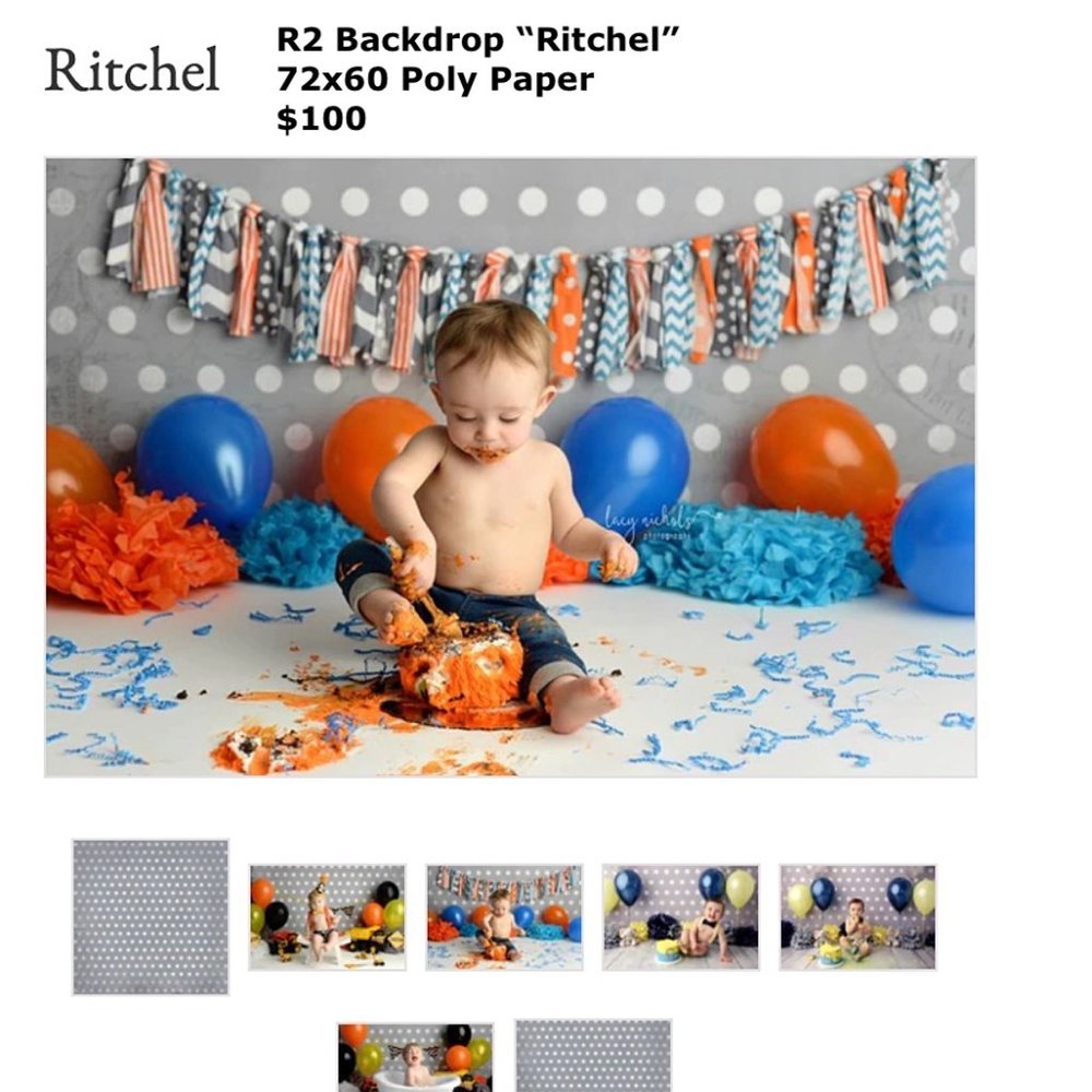 R2 Backdrops Professional Background for Photography "Ritchel" 72x60